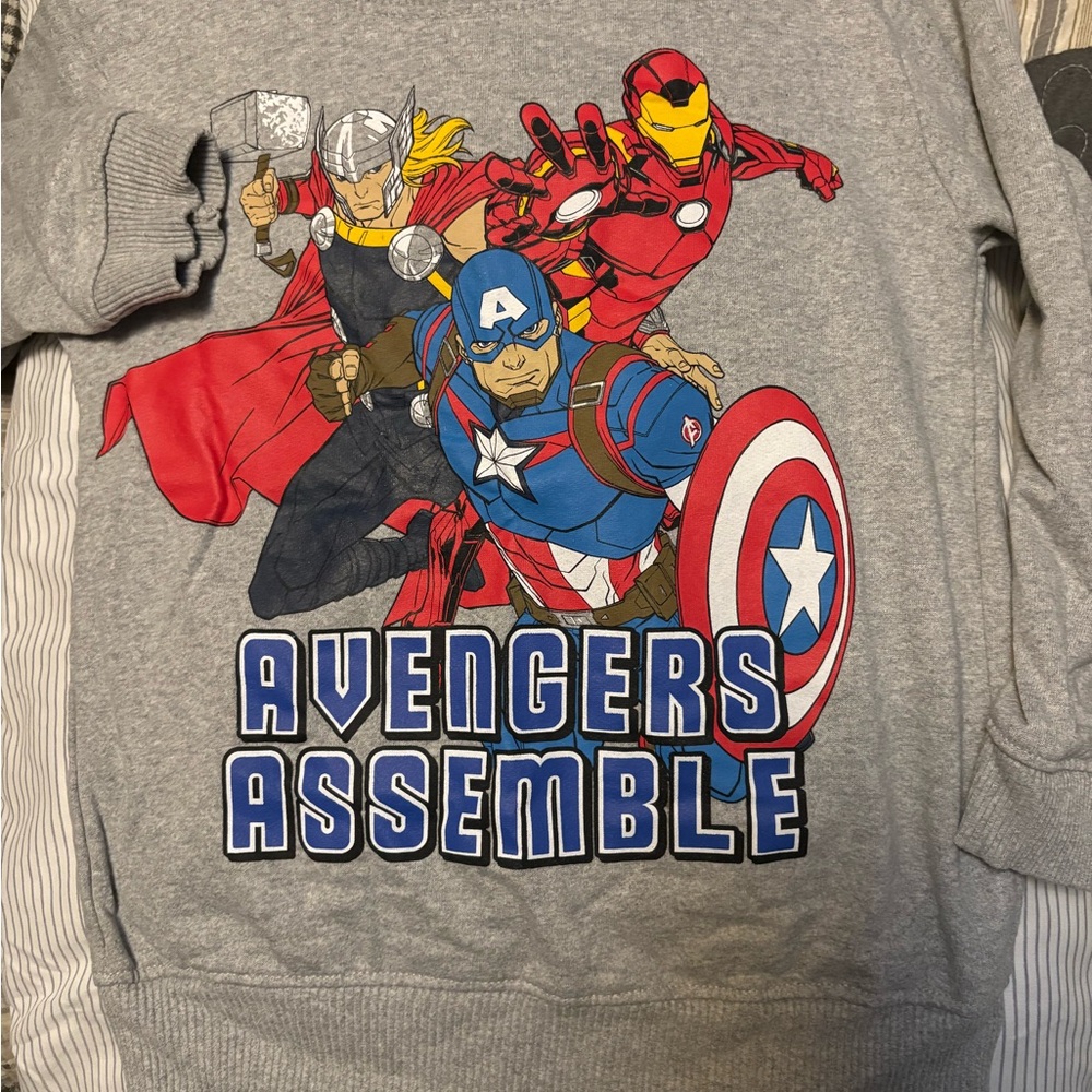 Marvel Avengers Assemble Gray Sweatshirt